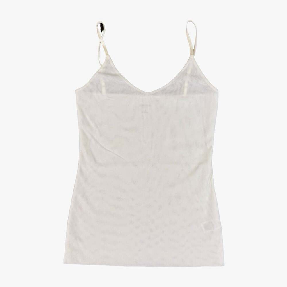 Lafayette 148 New York Women's White Solid Spaghetti Strap Camisole Top S